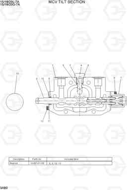 3A80 MCV TILT SECTION 15/18/20G-7A, Hyundai