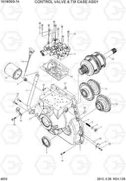 4010 CONTROL VALVE & TM CASE ASSY 15/18/20G-7A, Hyundai