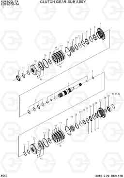 4040 CLUTCH GEAR SUB ASSY 15/18/20G-7A, Hyundai