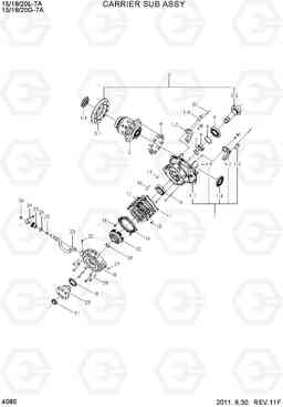 4080 CARRIER SUB ASSY 15/18/20G-7A, Hyundai