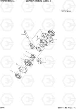 4090 DIFFERENTIAL ASSY 1 15/18/20G-7A, Hyundai