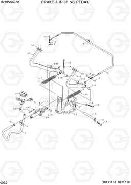 5052 BRAKE & INCHING PEDAL 2 15/18/20G-7A, Hyundai