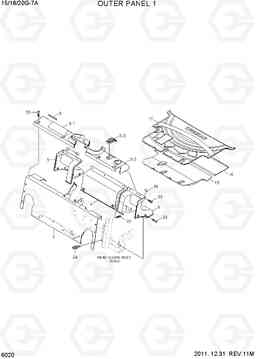 6020 OUTER PANEL 1 15/18/20G-7A, Hyundai