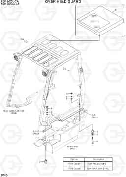 6040 OVER HEARD GUARD 15/18/20G-7A, Hyundai