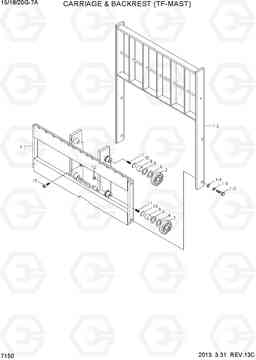 7150 CARRIAGE & BACKREST (TF-MAST) 15/18/20G-7A, Hyundai