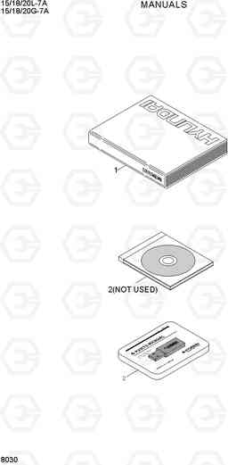 8030 MANUALS 15/18/20G-7A, Hyundai