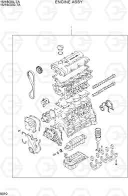 9010 ENGINE ASSY 15/18/20G-7A, Hyundai