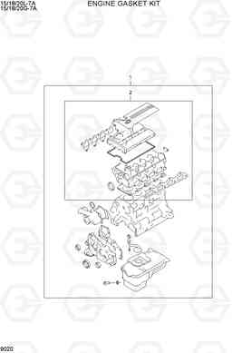 9020 ENGINE GASKET KIT 15/18/20G-7A, Hyundai