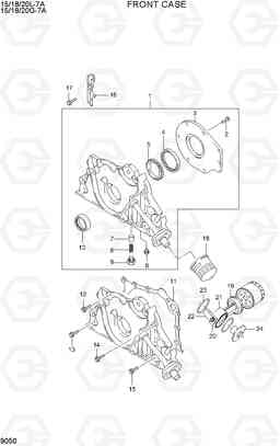 9050 FRONT CASE 15/18/20G-7A, Hyundai