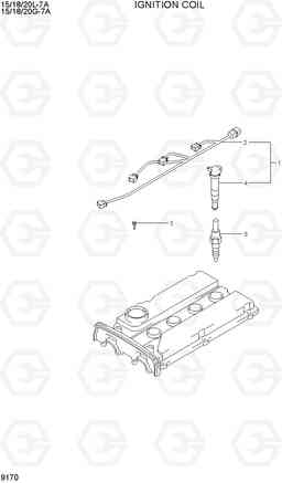 9170 IGNITION COIL 15/18/20G-7A, Hyundai