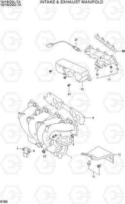 9180 INTAKE & EXHAUST MANIFOLD 15/18/20G-7A, Hyundai