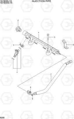 9200 INJECTION PIPE(GASOLINE) 15/18/20G-7A, Hyundai