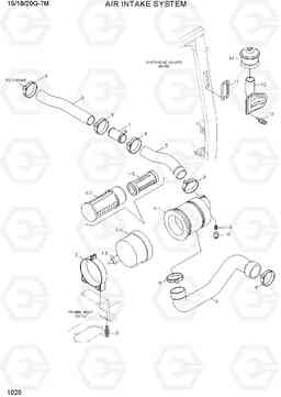 1020 AIR INTAKE SYSTEM 15G/18G/20G-7M, Hyundai