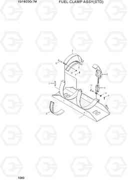 1060 FUEL CLAMP ASSY(STD) 15G/18G/20G-7M, Hyundai