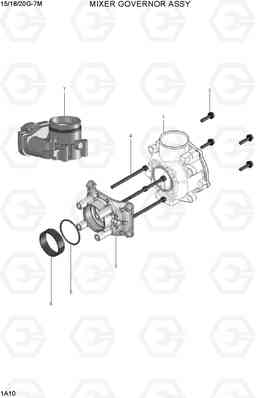 1A10 MIXER GOVERNOR ASSY 15G/18G/20G-7M, Hyundai