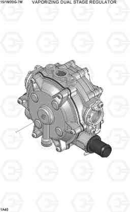 1A40 VAPORIZING DUAL STAGE REGULATOR 15G/18G/20G-7M, Hyundai