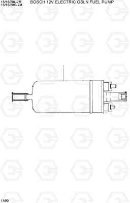 1A90 BOSCH 12V ELECTRIC GSLN FUEL PUMP 15G/18G/20G-7M, Hyundai