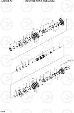 4040 CLUTCH GEAR SUB ASSY 15G/18G/20G-7M, Hyundai