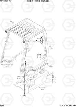 6040 OVERHEAD GUARD 15G/18G/20G-7M, Hyundai