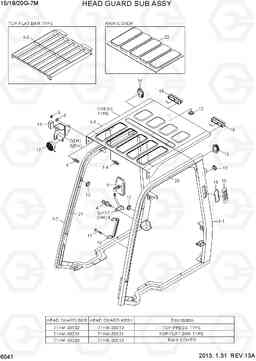 6041 HEAD GUARD SUB ASSY 15G/18G/20G-7M, Hyundai