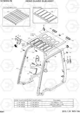 6041 HEAD GUARD SUB ASSY 15G/18G/20G-7M, Hyundai