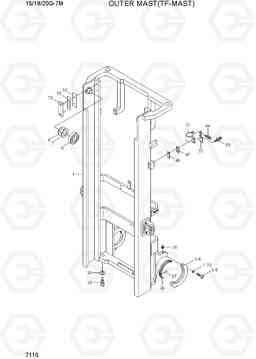 7110 OUTER MAST (TF-MAST) 15G/18G/20G-7M, Hyundai