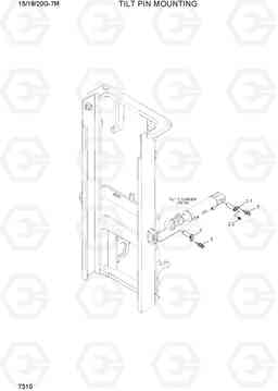 7310 TILT PIN MOUNTING 15G/18G/20G-7M, Hyundai