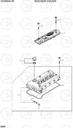 9060 ROCKER COVER 15G/18G/20G-7M, Hyundai