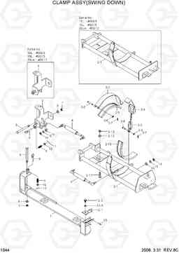 1044 CLAMP ASSY(SWING DOWN) 15L/18L/20LA-7, Hyundai