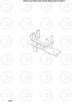 1A30 REGULATOR AND ECM BRACKET(CERT) 15L/18L/20LA-7, Hyundai