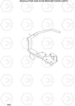 1A31 REGULATOR AND ECM BRACKET(NON-CERT) 15L/18L/20LA-7, Hyundai