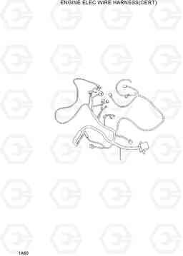 1A60 ENGINE ELECTRICAL WIRE HARNESS(CERT) 15L/18L/20LA-7, Hyundai