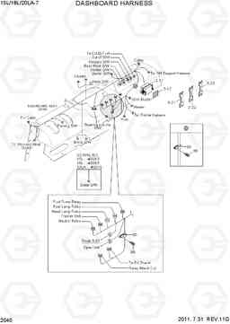 2040 DASHBOARD HARNESS 15L/18L/20LA-7, Hyundai