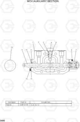 3A90 MCV AUXILIARY SECTION 15L/18L/20LA-7, Hyundai