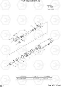3B10 TILT CYLINDER(OLD) 15L/18L/20LA-7, Hyundai