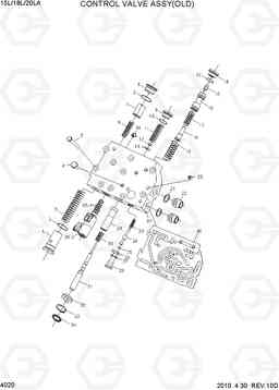 4020 CONTROL VALVE ASSY(OLD) 15L/18L/20LA-7, Hyundai