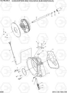 4040 CONVERTER & HOUSING SUB ASSY(OLD) 15L/18L/20LA-7, Hyundai