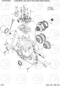 4110 CONTROL VALVE & TM CASE ASSY(NEW) 15L/18L/20LA-7, Hyundai