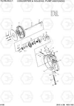 4130 CONVERTER & HOUSING, PUMP ASSY(NEW) 15L/18L/20LA-7, Hyundai