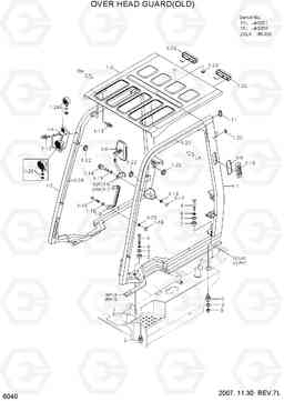 6040 OVER HEARD GUARD(OLD) 15L/18L/20LA-7, Hyundai