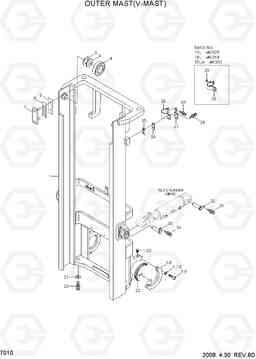 7010 OUTER MAST (V-MAST) 15L/18L/20LA-7, Hyundai