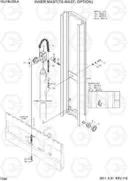 7230 INNER MAST (TS-MAST) 15L/18L/20LA-7, Hyundai