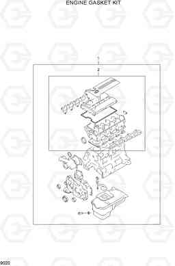 9020 ENGINE GASKET KIT 15L/18L/20LA-7, Hyundai