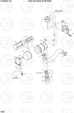 1020 AIR INTAKE SYSTEM 15/18/20L-7A, Hyundai