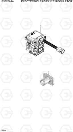 1A50 DIRECT ELECTRONIC PRESSURE REGULATOR 15/18/20L-7A, Hyundai