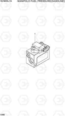 1A80 MANIFOLD FUEL PRESSURE (GASOLINE) 15/18/20L-7A, Hyundai