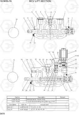 3A70 MCV LIFT SECTION 15/18/20L-7A, Hyundai