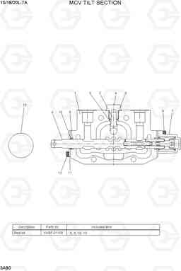 3A80 MCV TILT SECTION 15/18/20L-7A, Hyundai