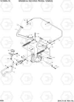 5051 BRAKE & INCHING PEDAL 1(NEW) 15/18/20L-7A, Hyundai