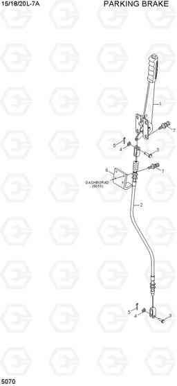 5070 PARKING BRAKE 15/18/20L-7A, Hyundai